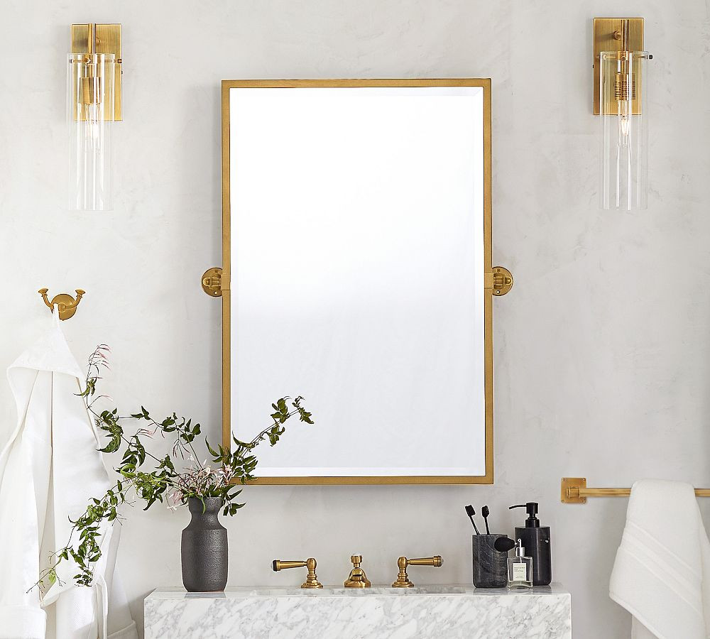 Kensington Rectangular Pivot Mirror | Pottery Barn (US)