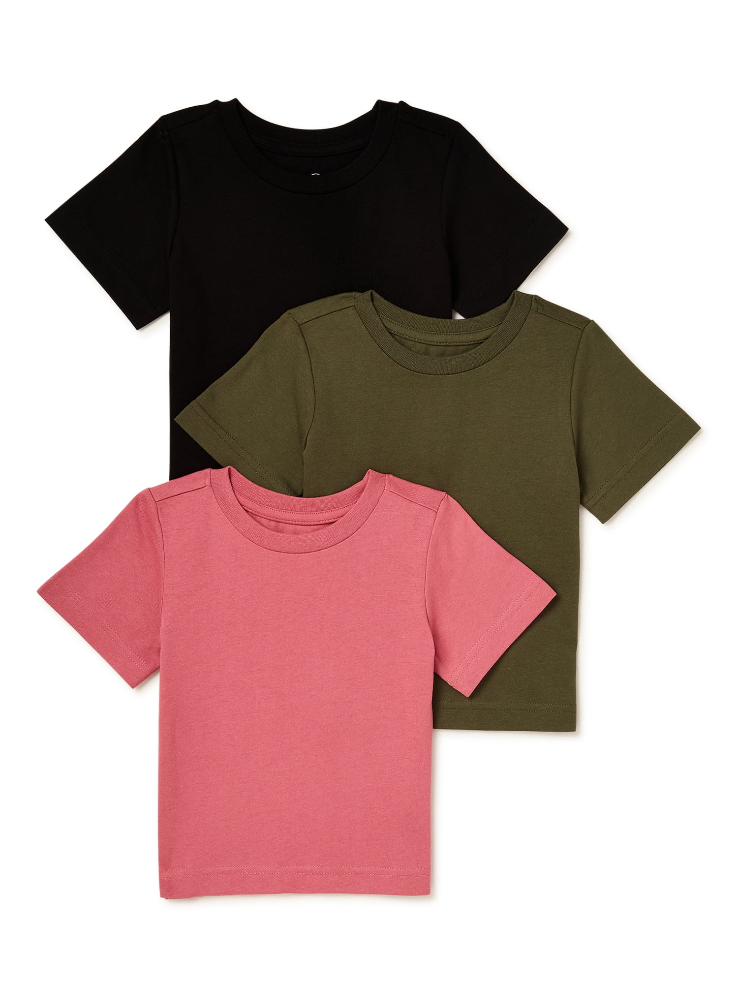 Wonder Nation Baby and Toddler Boys Water-Lite T-Shirts, 3-Pack, Sizes 12M-5T - Walmart.com | Walmart (US)