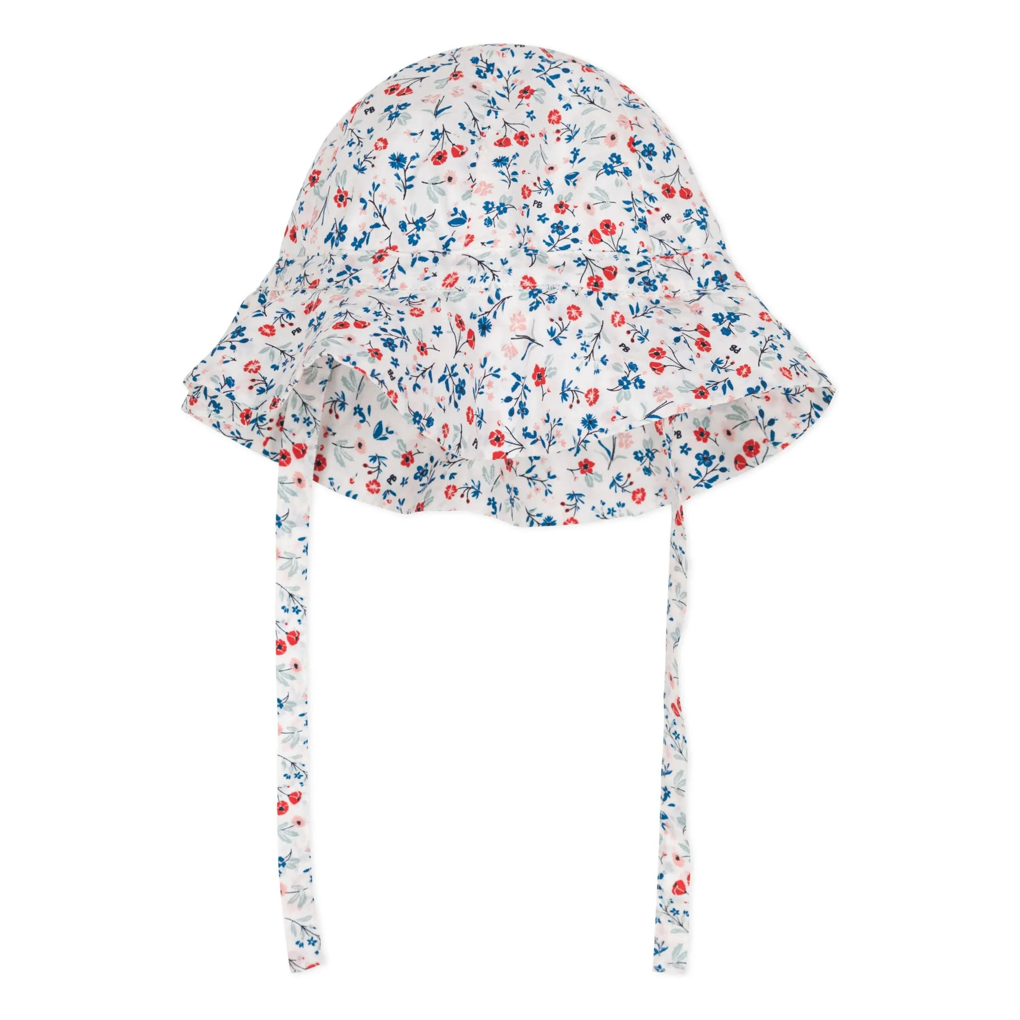 Organic Cotton Poplin Flower Hat | Ecru | Smallable