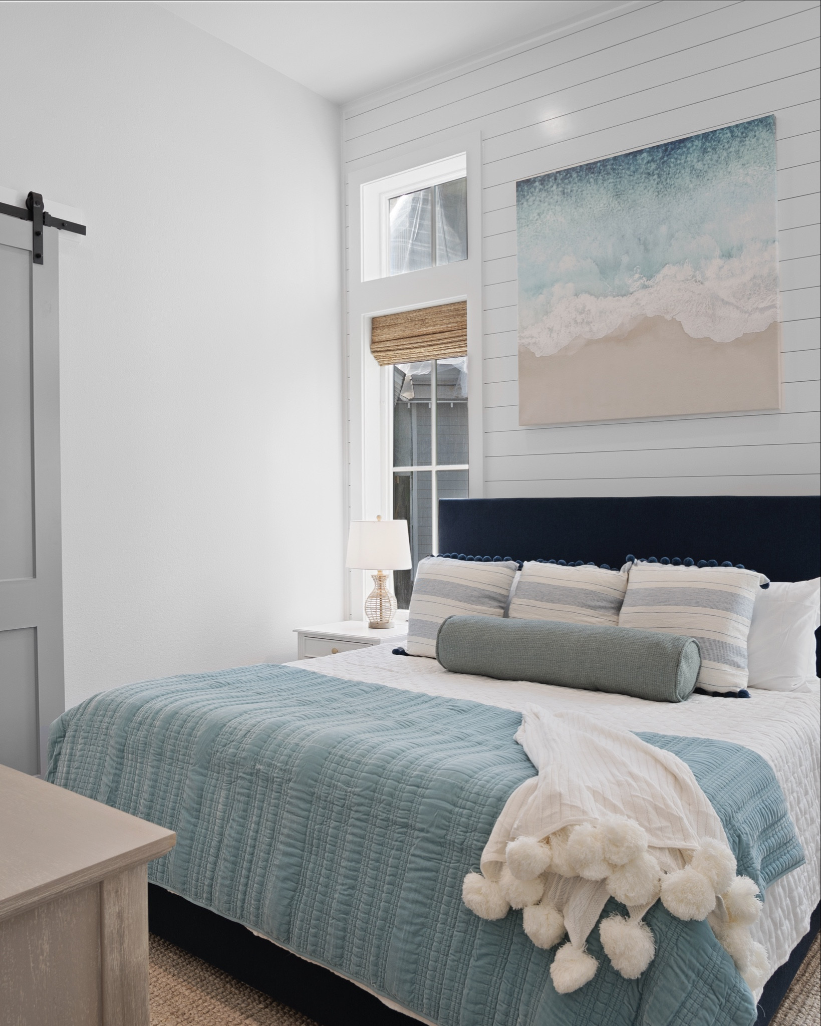 Serene coastal bedroom designed to bring calm and comfort. Here are the exact and similar items we used to create this peaceful retreat. Perfect for embracing that laid-back seaside vibe! 
#CoastalBedroom #SereneSpaces #InteriorDesign #SeasideStyle #ExactItems #DesignProject #NaturalTextures #HomeDecor #CoastalVibes #BeachHouseDecor #NeutralPalette #RelaxingRetreat #DesignInspo #OceanInspiredDecor #SimpleElegance #CoastalLiving