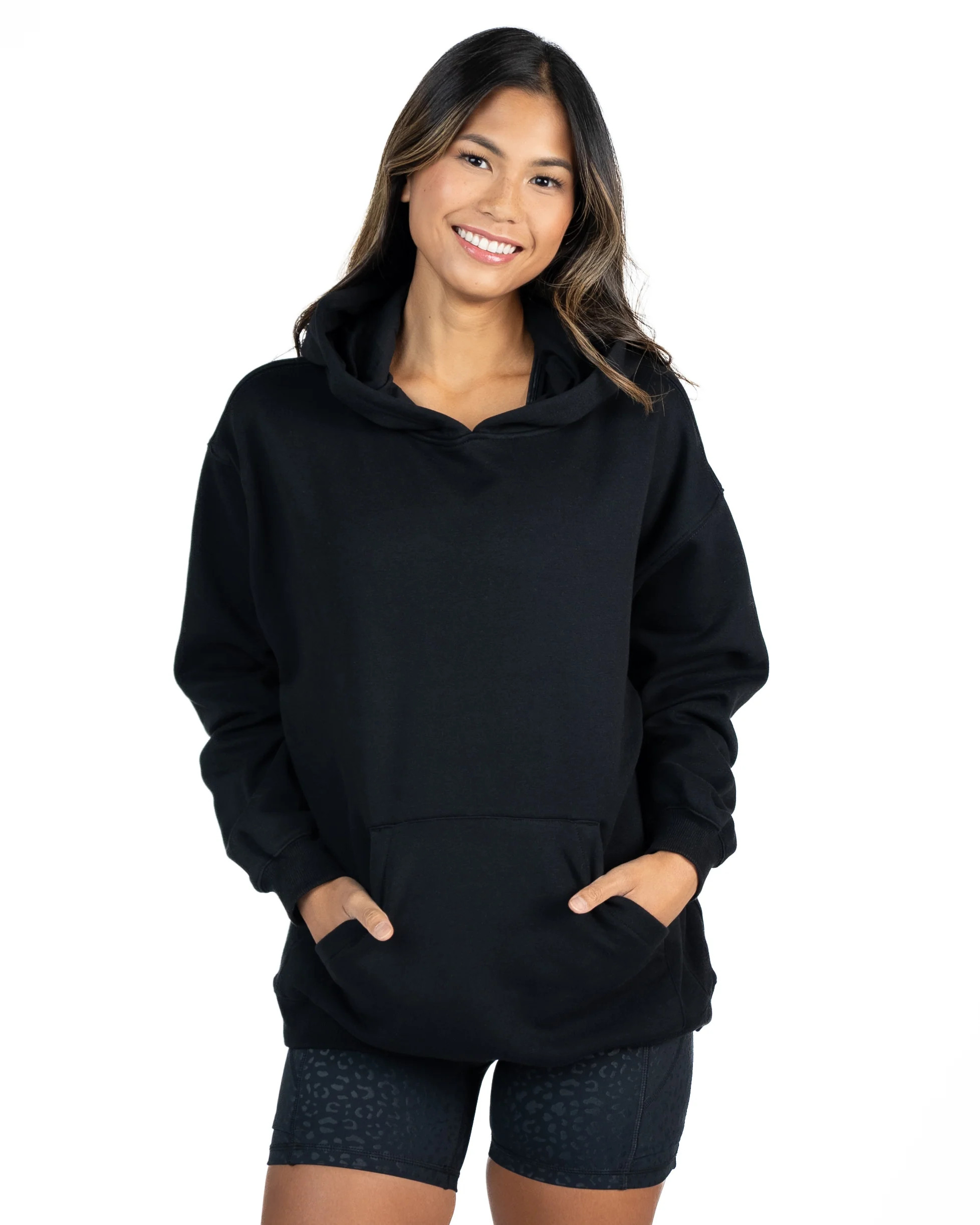 Fleece Lined Hoodie - Black | Senita Athletics