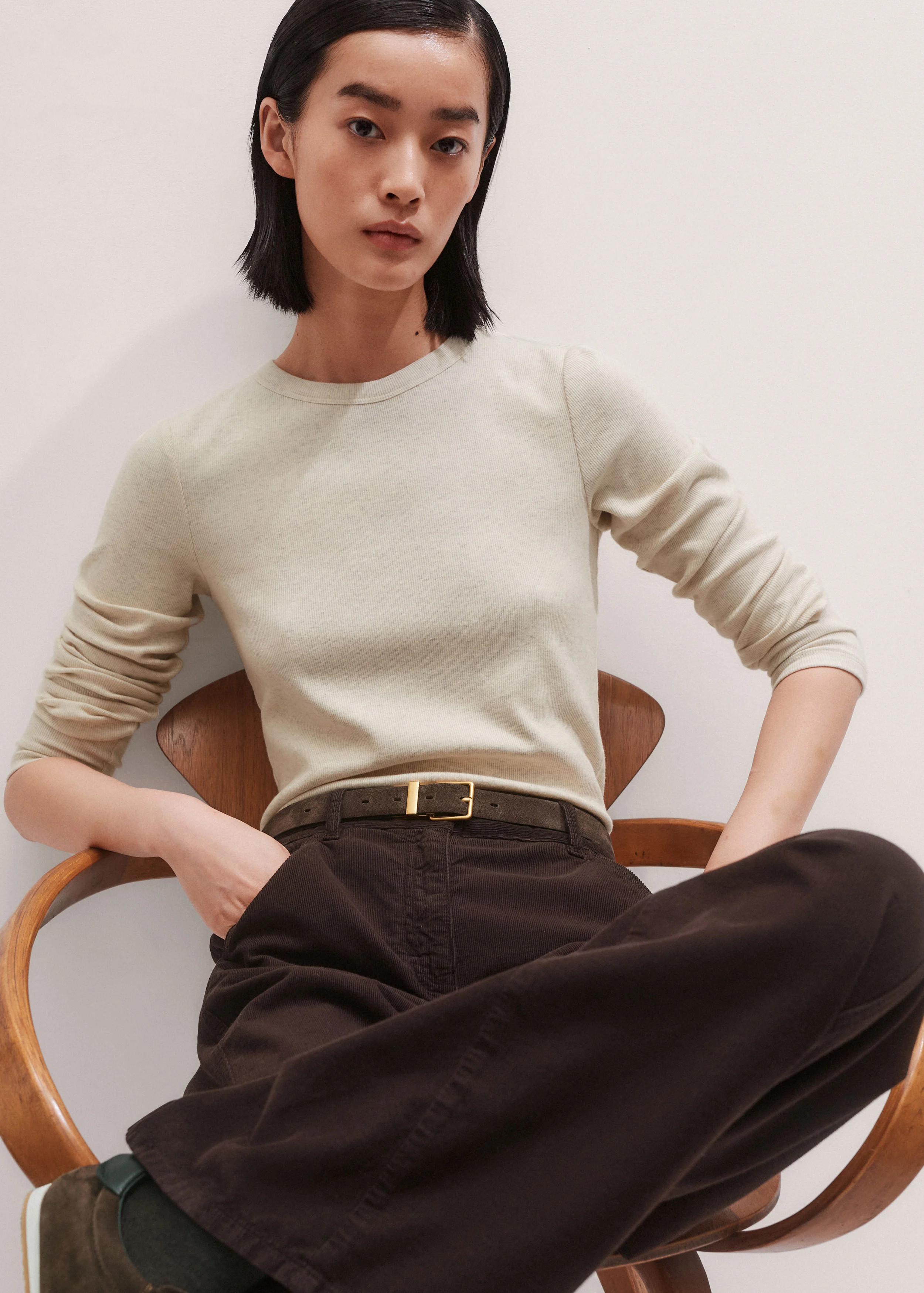 Perfect Basic Top Cotton Rib | ME+EM US