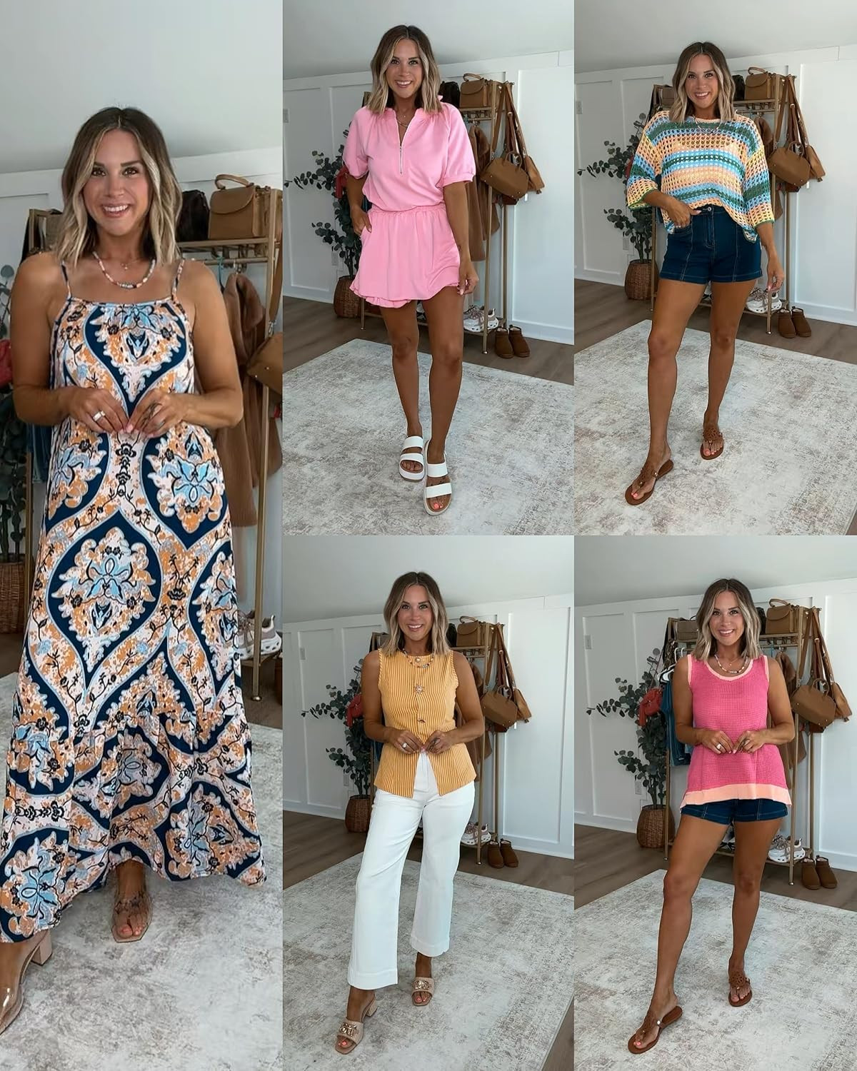 Your next vacation outfits are here and suitcase-ready! I’m 5’6 139lbs size small dress & tops, size 6/m bottoms, shoes all fit tts - also linking some similar shoes that I'm loving 

 #LTKmomlife #LTKSeasonal #LTKTravel