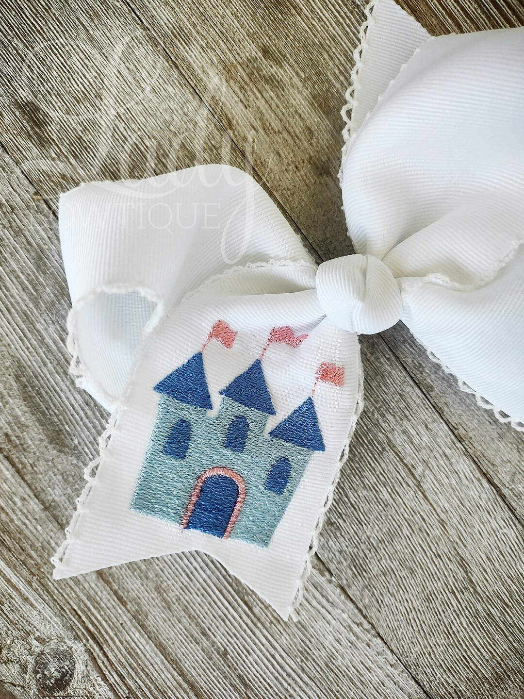 Princess Castle Hairbow- Fairytale bows- Headband bow for babies - Princess hairbows- Girl bows- ... | Etsy (US)