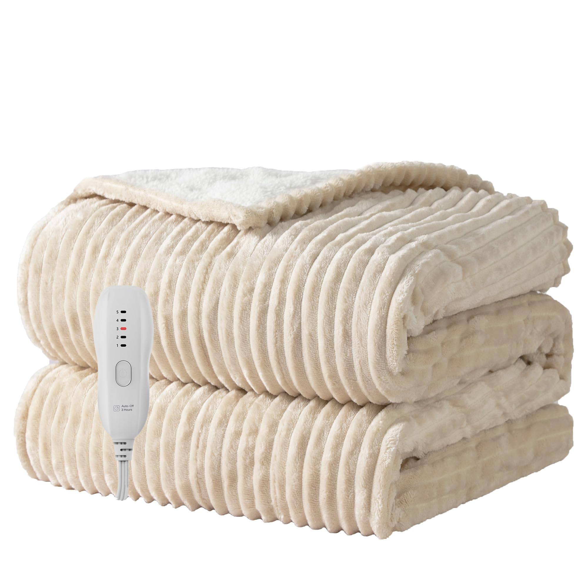 Texciting Heated Blanket Electric Throw 50”X60”-Heating Blanket with 5 Heat Settings-3 Hours ... | Amazon (US)
