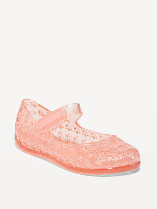 Glitter-Jelly Mary-Jane Flats for Toddler Girls | Old Navy (US)
