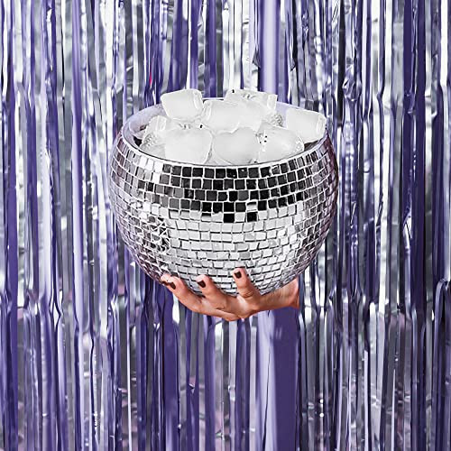 Disco Ball Ice Bucket Large- Last Disco Bachelorette Party Decorations | Groovy Barware, 70s Birthday Cocktail Accessories, Retro Mirrored Drinkware | Christmas Gifts New Years Eve Decor | Amazon (US)