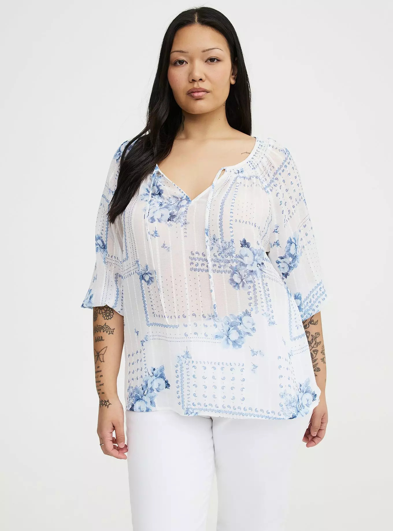 Raglan Peasant Blouse | Torrid (US & Canada)