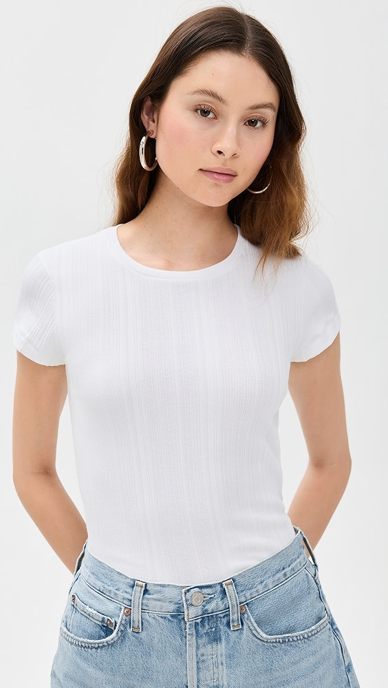 RE/DONE Varigated 60s Slim Tee | Shopbop | Shopbop