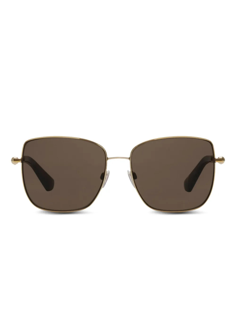 Burberry Eyewear Logo Square sunglasses - Gold | Farfetch Global