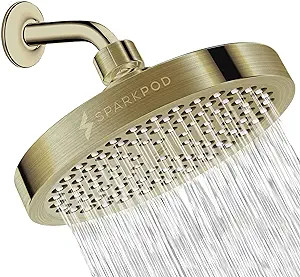SparkPod Shower Head - High Pressure Rain - Luxury Modern Look - Tool-less 1-Min Installation - A... | Amazon (US)