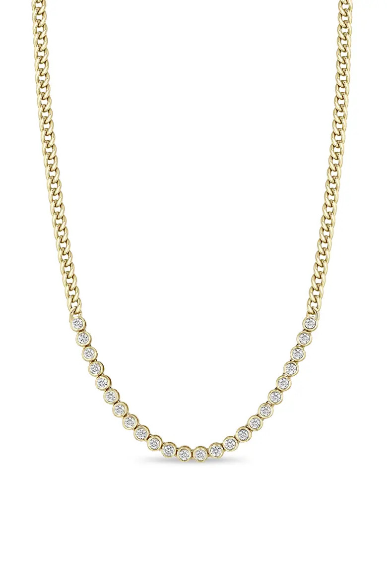 Diamond Bezel Tennis Necklace (Women) | Nordstrom | Nordstrom