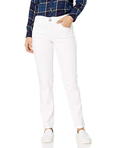 Democracy womens Plus-size "Ab"solution Straight Leg Jeans, Optic White, 20 Plus | Amazon (US)
