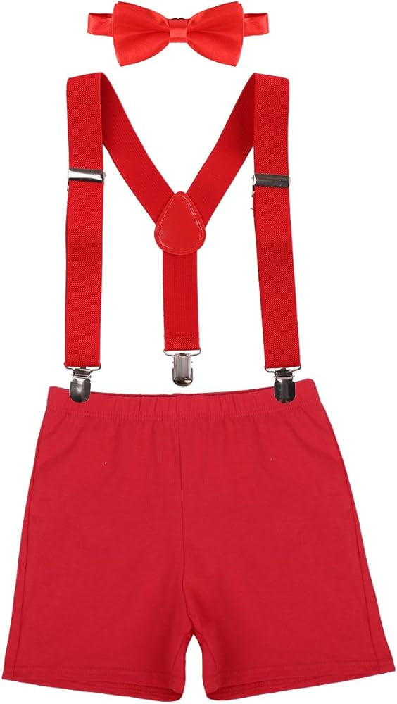 Baby Boys 1st/2nd Birthday Cake Smash Outfit Suspenders Bloomers Bowtie Set Fishing Party Clothes | Amazon (US)