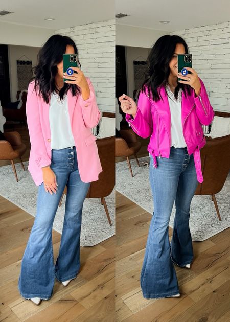 Code is BWC20

All tops are Large
Flare Jeans: 11
Pink jeans: 30
Shoes: TTS

Pink lily, Valentine’s Day outfits, valentines outfits, affordable outfit ideas, casual style, flared denim 

#LTKFind #LTKunder100 #LTKSeasonal