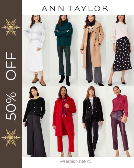 SALE at Ann Taylor
50% OFF!!! Ends soon!!
Be HOLIDAY ready and SAVE!!  
🎉🛍  Just tap to SAVE!!! Leave a comment and share what you are shopping for this Holiday Season!!

Christmas Outfit - Fall Fashion - Football 🏈 Fall Outfit - WorkWear - Thanksgiving Outfit - Holiday Outfit - Boots - Fall Boots 👢 Christmas Party Outfit - Christmas Dress 👗 

Follow my shop @fashionistanyc on the @shop.LTK app to shop this post and get my exclusive app-only content!

#liketkit #LTKshoecrush #LTKSeasonal #LTKstyletip #LTKsalealert #LTKHoliday #LTKfindsunder50 #LTKshoecrush #LTKover40 #LTKGiftGuide
@shop.ltk
https://liketk.it/4pFaP