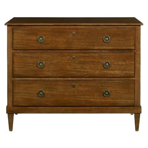Woodbridge Ansley French Country Hazelnut Brown Wood Bachelor Chest | Kathy Kuo Home