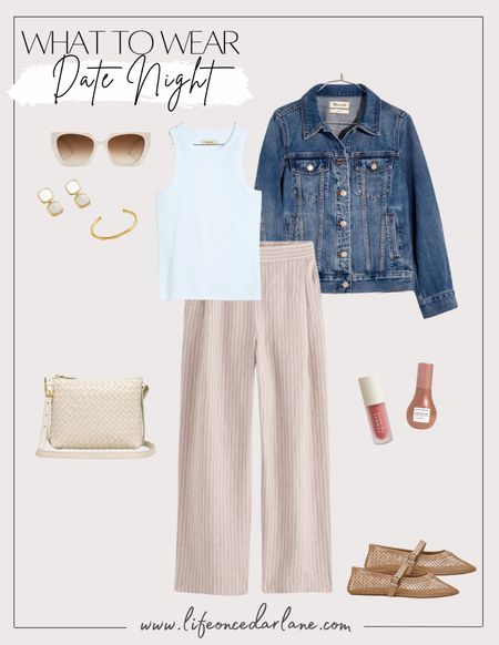 Cutest date night outfit from Madewell + 20% off sitewide with code LTK20! Linen pants come in several color options too! Would also be perfect for workwear!

#summeroutfit #heanjacket

#LTKstyletip #LTKworkwear #LTKfindsunder100