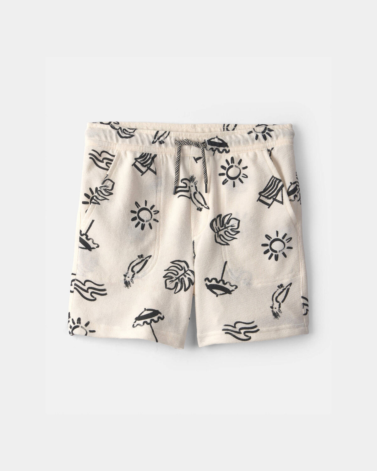 Boys Beach Pocket Shorts - Black/Ivory | Carter's Inc