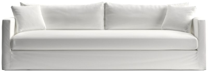 Willow II 103" Slipcovered Bench Grande Sofa + Reviews | Crate & Barrel | Crate & Barrel