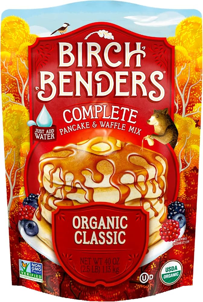 Birch Benders Organic Classic Pancake & Waffle Mix, 40 oz Bag | Amazon (US)