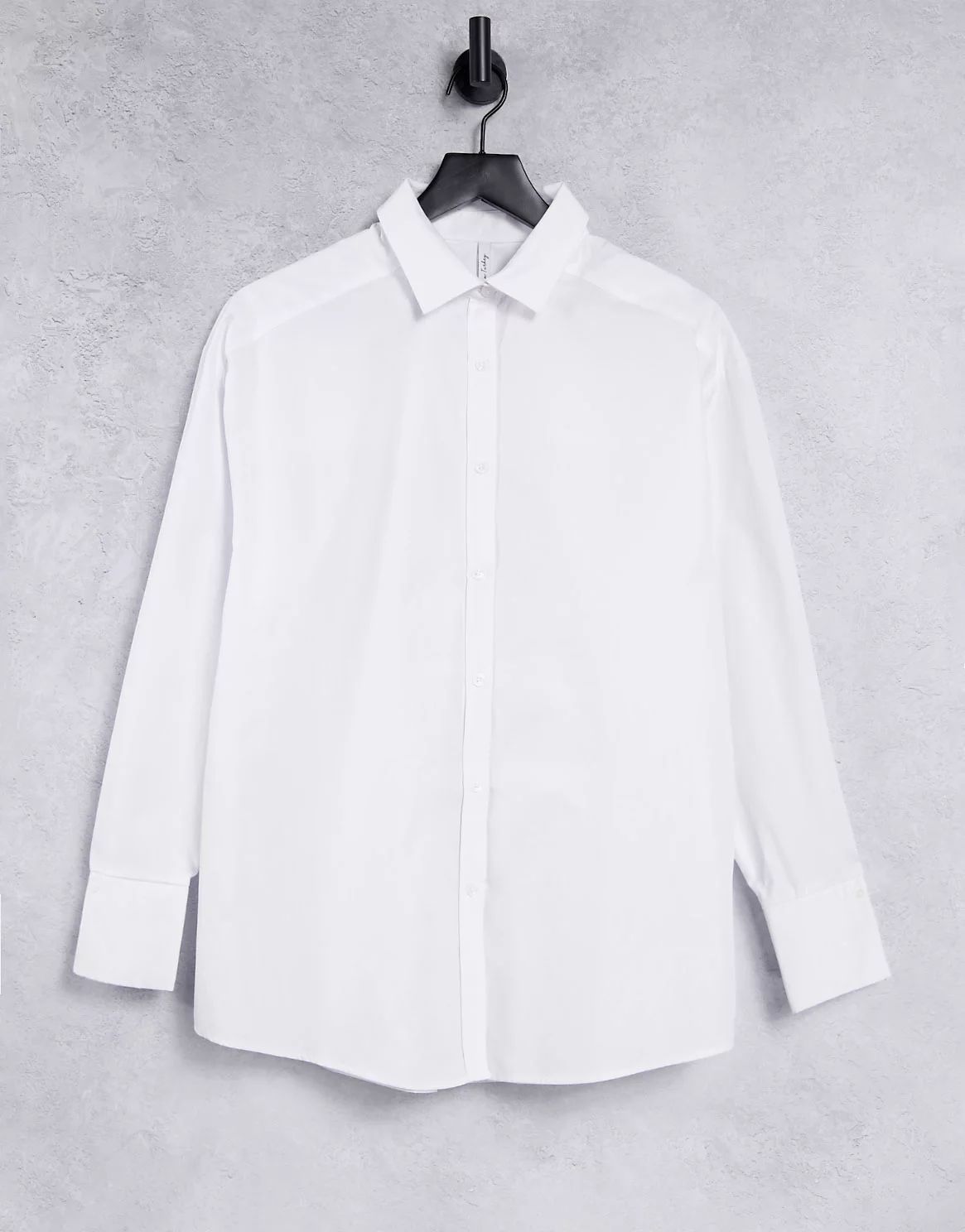 ASYOU branded oversized shirt in white | ASOS (Global)