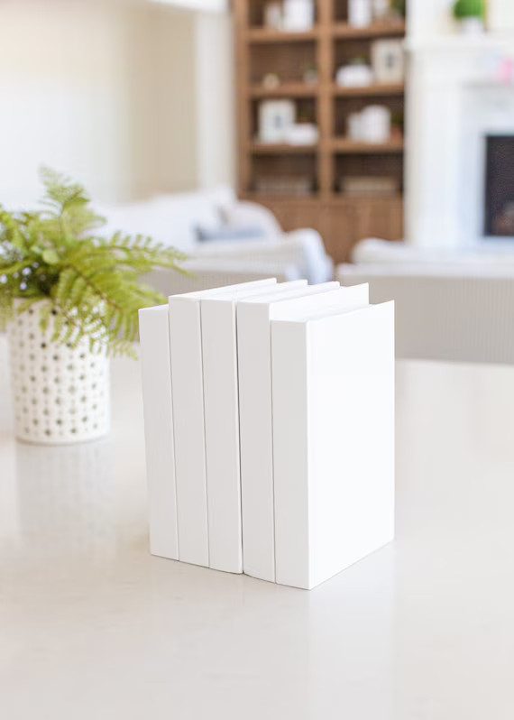 CovoBook  White Decorative Books  Real Blank Hardcovers  | Etsy | Etsy (US)