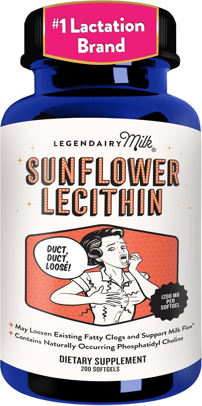 Legendairy Milk Sunflower Lecithin 1200mg, Lactation Support, Sunflower Lecithin Supplement for C... | Amazon (US)
