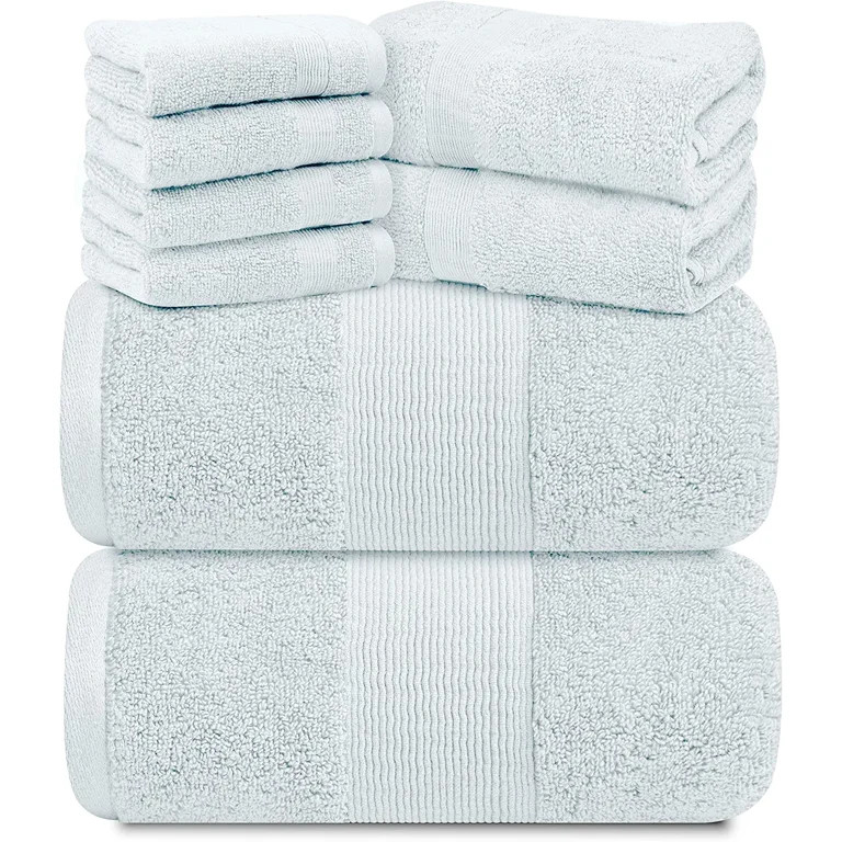 Resort Collection Soft Bath Towel Set | Luxury Hotel Plush & Absorbent Cotton | 2 Bath Towels, 2 ... | Walmart (US)