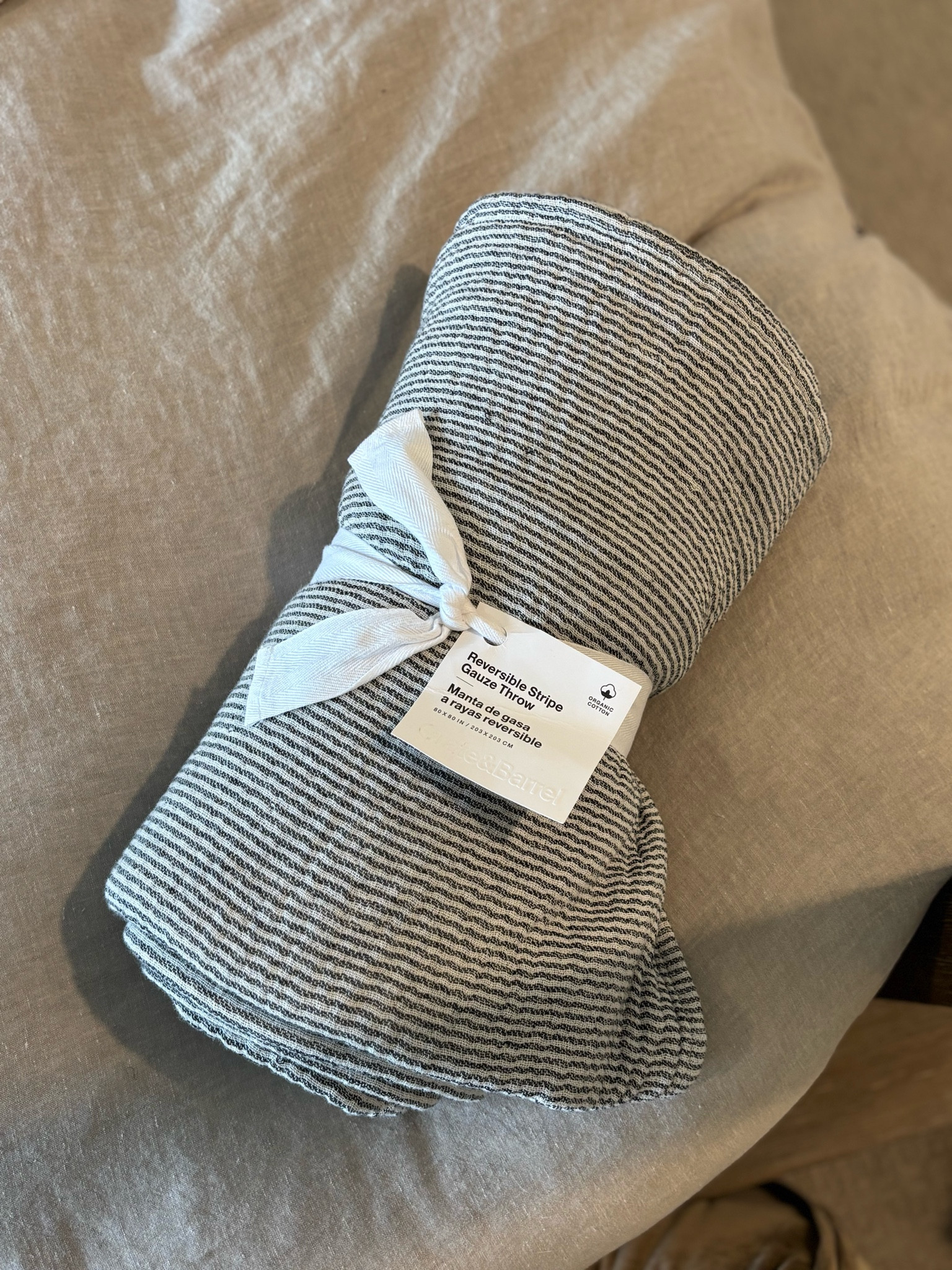 New throw blanket from crate and barrel trip this past weekend! I loved the material from a project I did for my sister, and purchased one for myself! #throwblanket #throws #blanket #bedding

#LTKHome #LTKSeasonal #LTKStyleTip