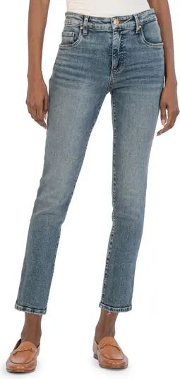 Reese Fab Ab High Waist Straight Leg Jeans | Nordstrom