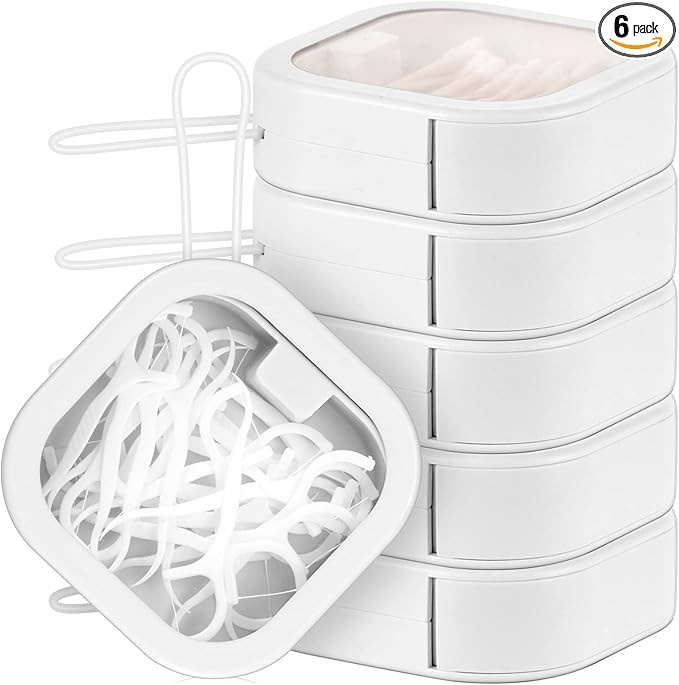 Kathfly 6 Pcs Hair Tie Container Dispenser Organizer Hair Tie Holder Travel Portable Bobby Pin Ho... | Amazon (US)