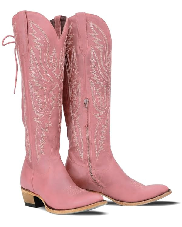 MissHeel Over the Knee Cowboy Boots for Women Adjustable Thigh High Cowgirl Boots | Amazon (US)