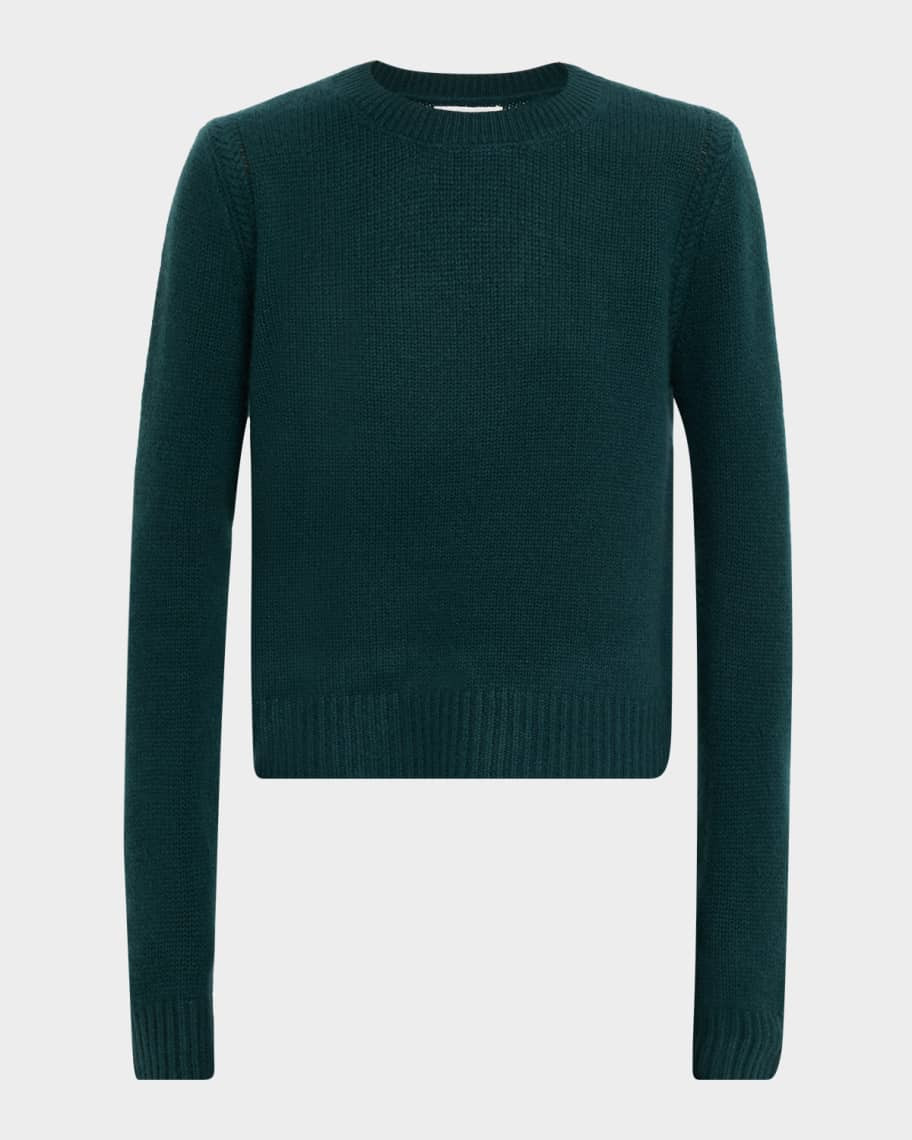 Sablyn Noa Cashmere Shrunken Crewneck Sweater | Neiman Marcus