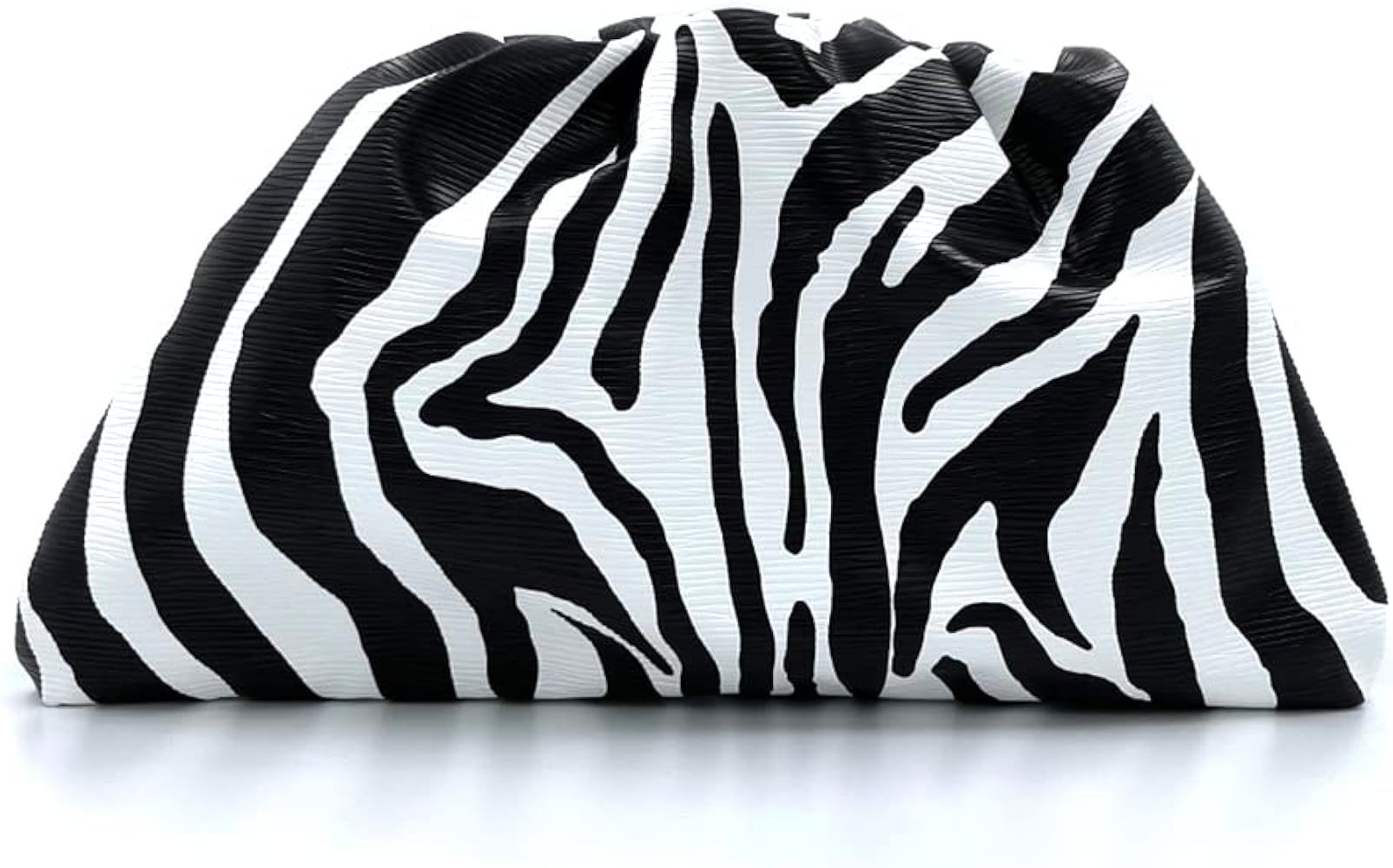 Women's Zebra Print Pouch Bag Cloud-Shaped Dumpling Clutch Toothpick Pattern Anti-Scratch Purse R... | Amazon (US)