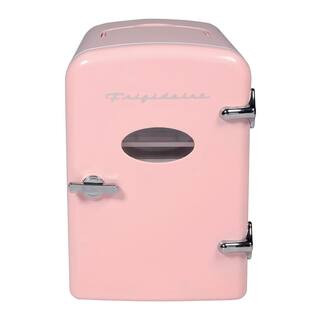 12 in. 1 cu. ft. 9-Can Retro Mini Refrigerator in Pink | The Home Depot