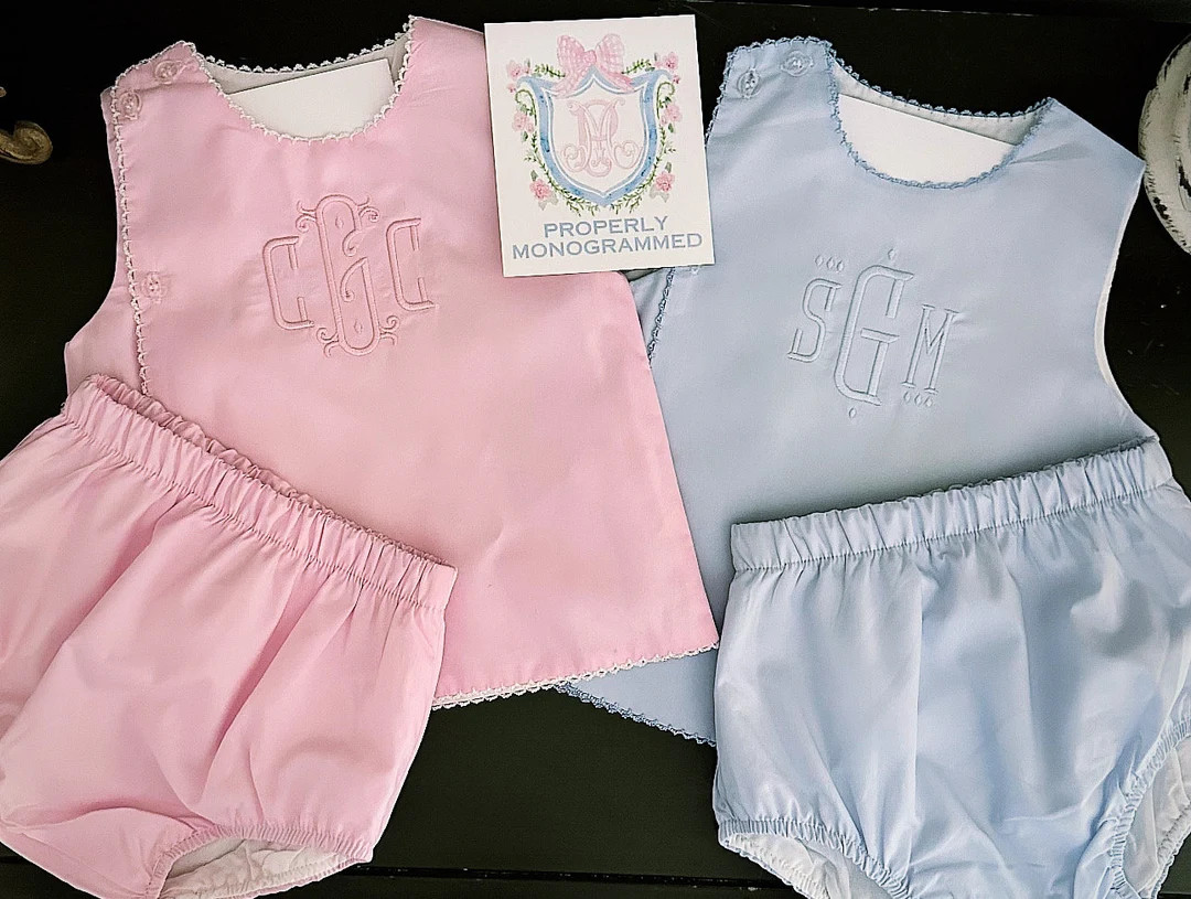 Monogram Diaper Set / Boys Monogram Diaper Set/ Girls Monogram Diaper Set/personalized Baby Showe... | Etsy (US)