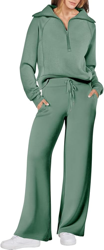 ANRABESS Women 2 Piece Outfits Sweatsuit Oversized Sweatshirt Sweatpants Tracksuit Sweat Lounge M... | Amazon (US)