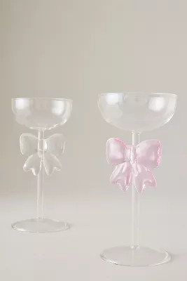 Lepelclub Bow Coupe Glass | Anthropologie (US)