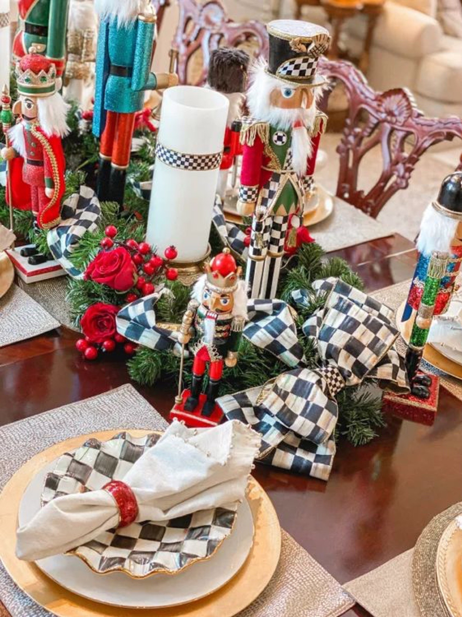 Mackenzie Childs holiday Tablescape!! I love these classic holiday pieces they make the best Christmas presents too! 

#LTKsalealert #LTKHoliday #LTKGiftGuide