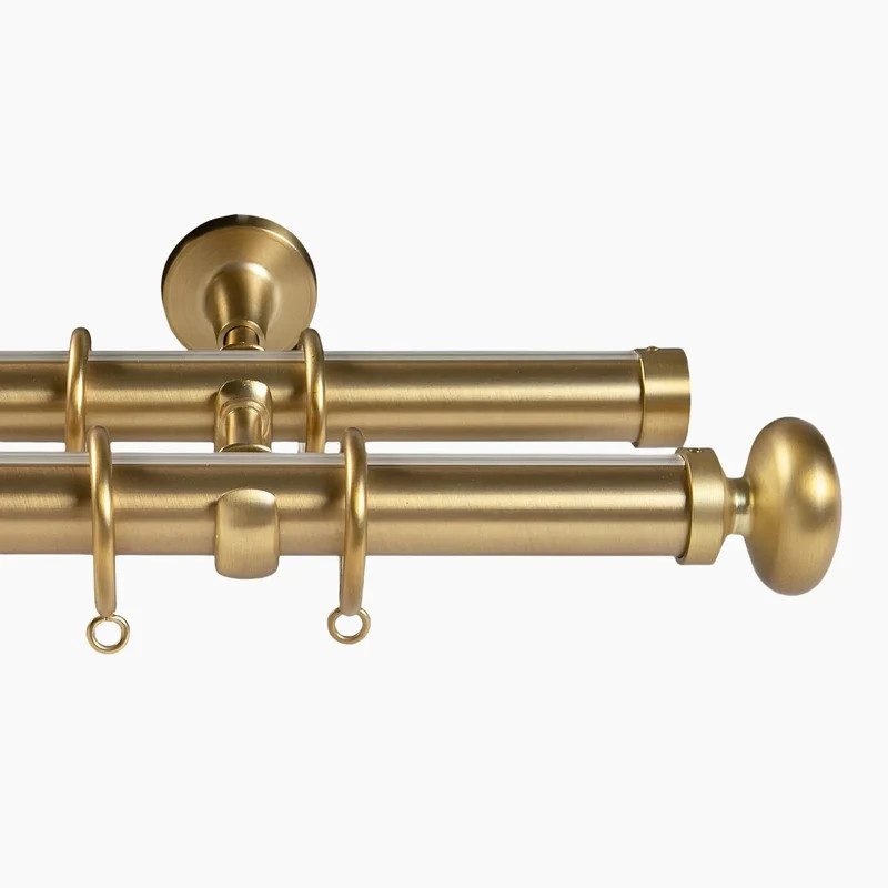 Arno Double Decorative Curtain Rod with Rings | TWOPAGES