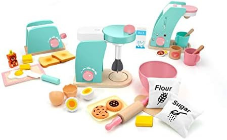 Tiny Land Wooden Toy Toaster+ Mixer + Coffee Maker | Amazon (US)
