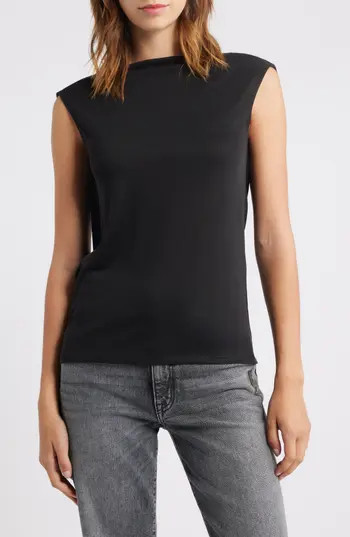 WAYF Celeste Drape Back Top in Black at Nordstrom Rack, Size Small | Nordstrom Rack