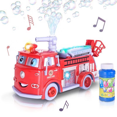 ArtCreativity Bubble Blowing Light Up Fire Truck Toy | Target