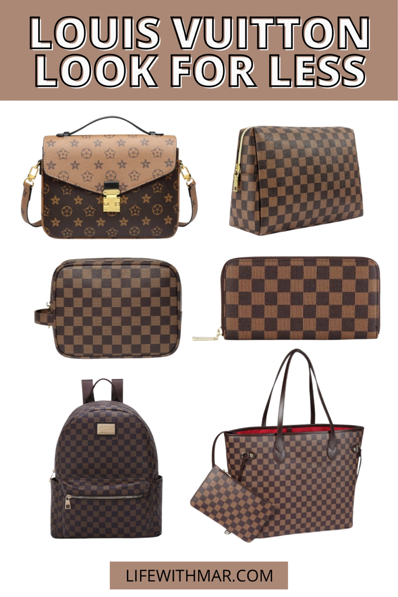 Louis Vuitton Look for Less | Louis Vuitton Splurge vs Save | Louis Vuitton Save vs Splurge 

#LTKfindsunder50 #LTKstyletip #LTKGiftGuide