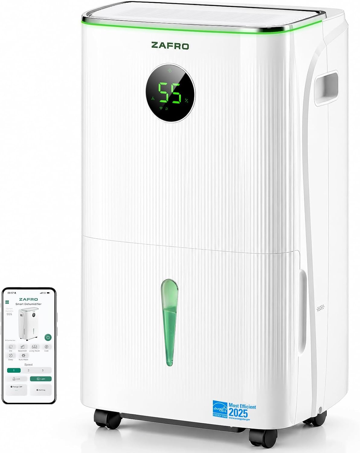 ZAFRO 7500 Sq.Ft Dehumidifier for Basement, Max 150 Pints/Day, Energy Star | Amazon (US)