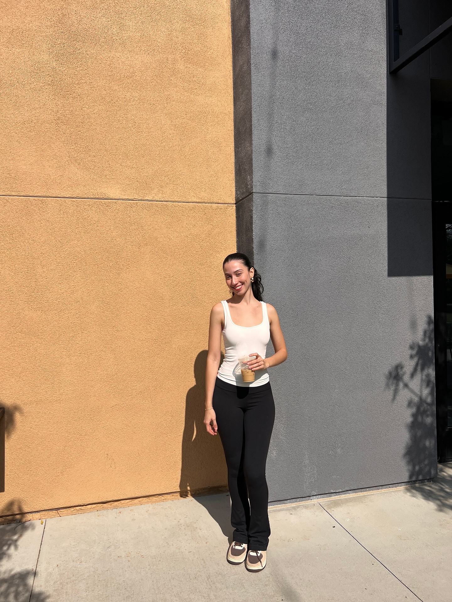 Cafecito run. This is my go to outfit when I don’t know what else to wear. My leggings from Lululemon, a tank top and a big warm sweater. 

#LTKootd #LTKdayinmylife #LTKActive