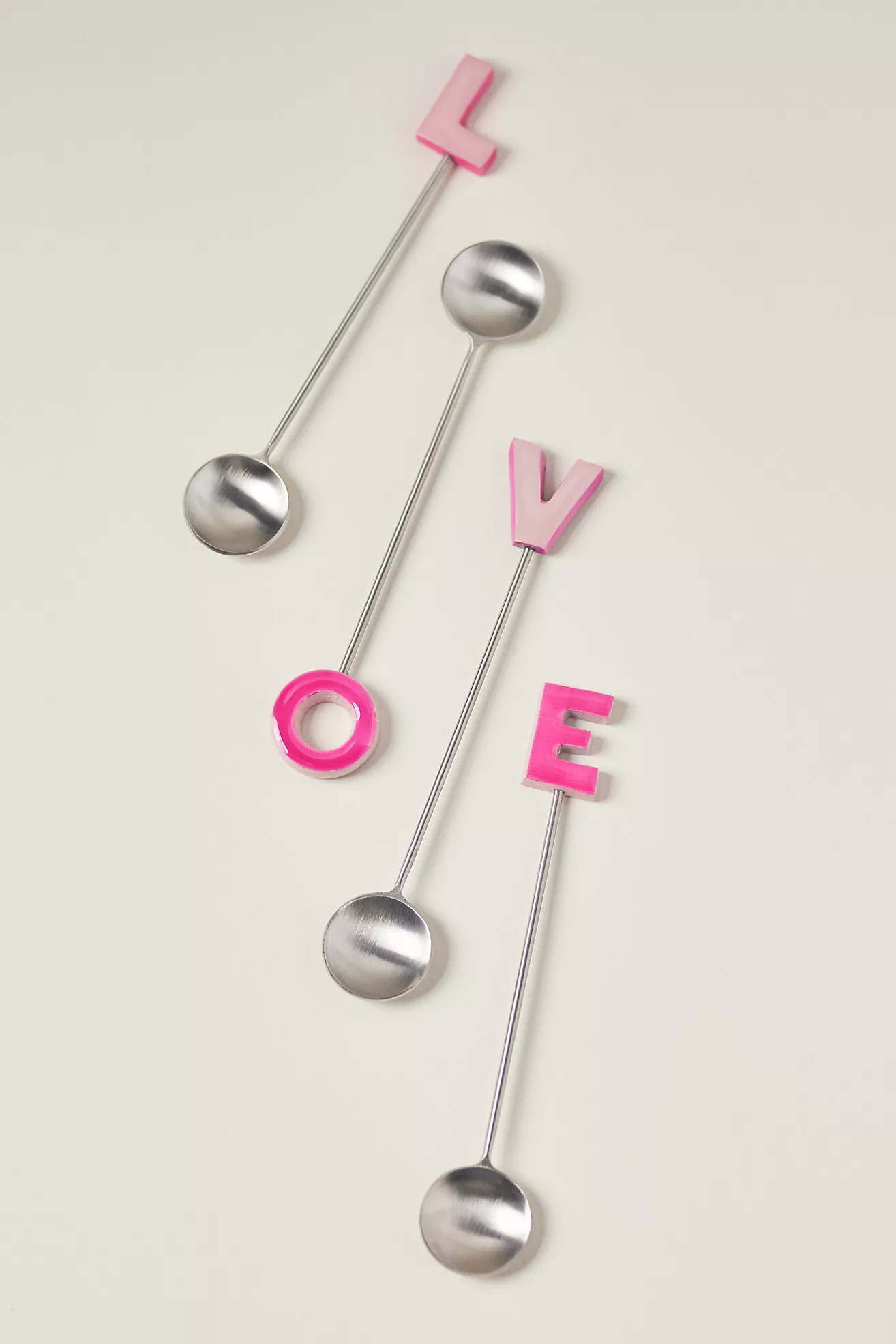 Valentine's Day Love Teaspoons, Set of 4 | Anthropologie (US)