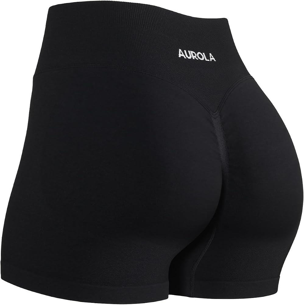 AUROLA Influence Workout Shorts for Women,2.5 3.5 4.5 5.5 6.5 No Roll Up Squat Proof Scrunch Seam... | Amazon (US)