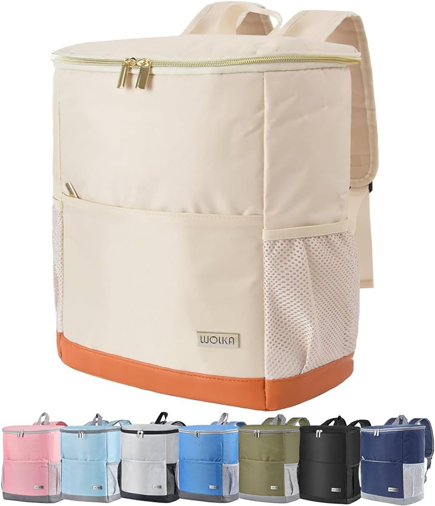 Insulated Cooler Backpack Outdoor - Leak Proof Backpack Cooler 30 Cans, Waterproof Lightweight Co... | Amazon (US)